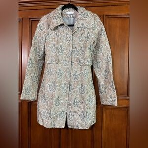 Charlotte Russe Women’s Jacket Metallic Pink Gray White Gorgeous Size Small Euc